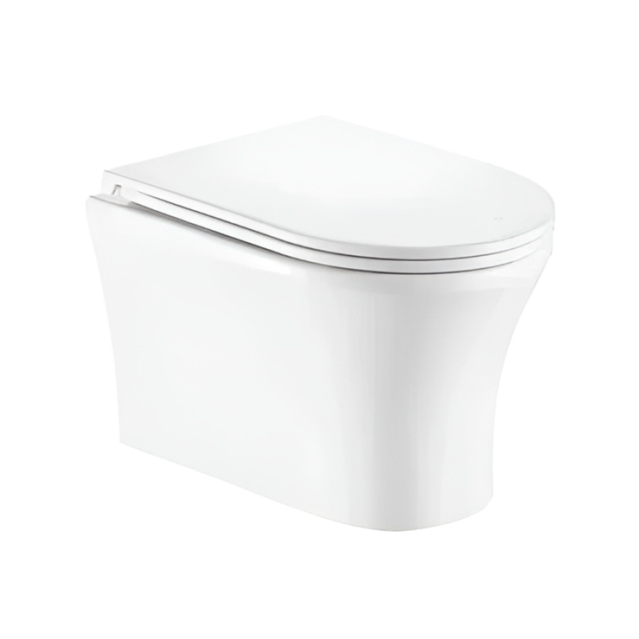 Подвесной унитаз Gid Concavo Tr2101 62232Y, безободковый, с сиденьем микролифт, белый