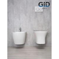 Подвесной унитаз Gid Concavo Tr2101 62232Y, безободковый, с сиденьем микролифт, белый