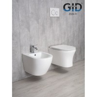 Подвесной унитаз Gid Concavo Tr2101 62232Y, безободковый, с сиденьем микролифт, белый