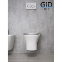 Подвесной унитаз Gid Concavo Tr2101 62232Y, безободковый, с сиденьем микролифт, белый