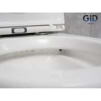 Подвесной унитаз Gid Concavo Tr2150 62233Y, безободковый, с сиденьем микролифт, белый
