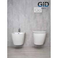 Подвесной унитаз Gid Convexo Tr2122 62234Y, безободковый, с сиденьем микролифт, белый