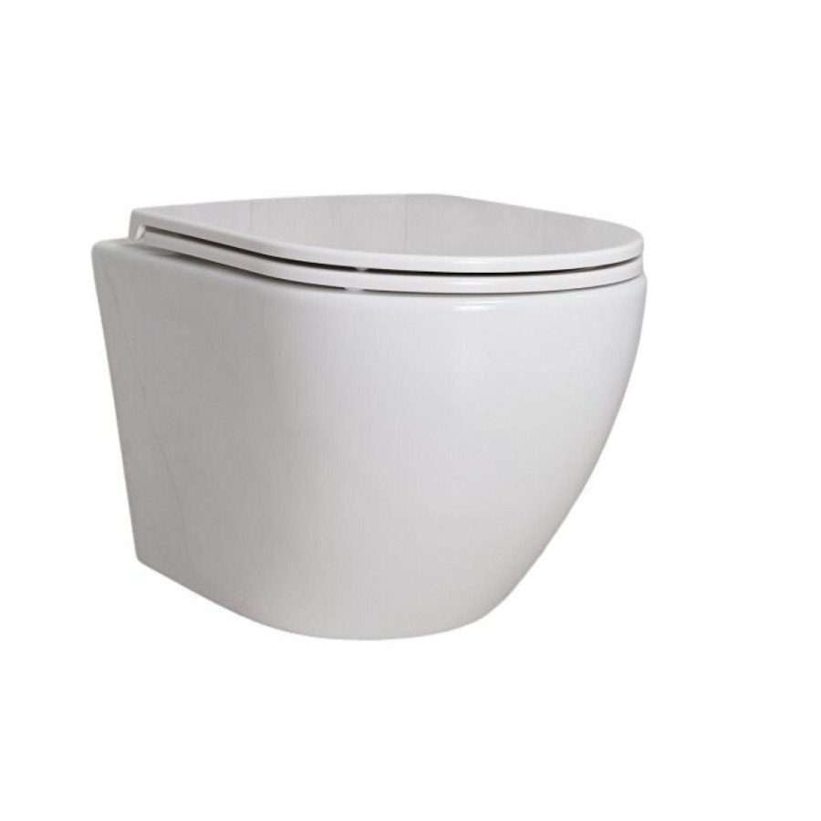Подвесной унитаз Gid Convexo Tr2122 62234Y, безободковый, с сиденьем микролифт, белый