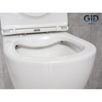Подвесной унитаз Gid Convexo Tr2122 62234Y, безободковый, с сиденьем микролифт, белый
