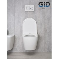 Подвесной унитаз Gid Convexo Tr2122 62234Y, безободковый, с сиденьем микролифт, белый