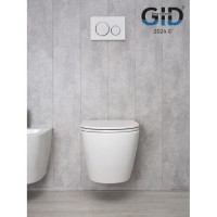 Подвесной унитаз Gid Convexo Tr2122 62234Y, безободковый, с сиденьем микролифт, белый