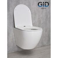 Подвесной унитаз Gid Convexo Tr2122 62234Y, безободковый, с сиденьем микролифт, белый