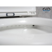Подвесной унитаз Gid Cortado Tr2130 62235Y, безободковый, с сиденьем микролифт, белый