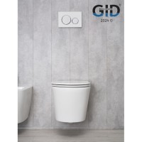 Подвесной унитаз Gid Cortado Tr2130 62235Y, безободковый, с сиденьем микролифт, белый