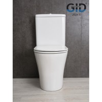 Унитаз-компакт Gid Concavo Tn2124 62244Y, безободковый, с сиденьем микролифт, белый