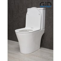 Унитаз-компакт Gid Concavo Tn2124 62244Y, безободковый, с сиденьем микролифт, белый