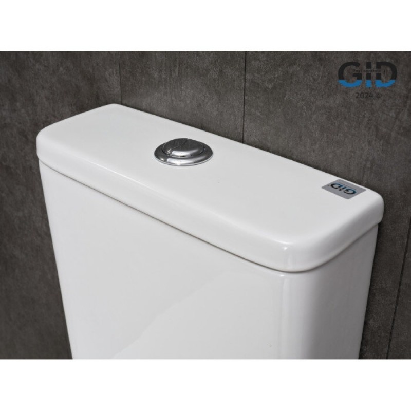 Унитаз-компакт Gid Concavo Tn2124 62244Y, безободковый, с сиденьем микролифт, белый