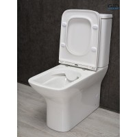 Унитаз-компакт Gid Concavo Tn2125 62245Y, безободковый, с сиденьем микролифт, белый