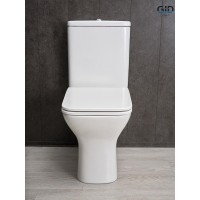 Унитаз-компакт Gid Concavo Tn2125 62245Y, безободковый, с сиденьем микролифт, белый