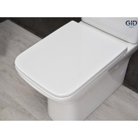 Унитаз-компакт Gid Concavo Tn2125 62245Y, безободковый, с сиденьем микролифт, белый