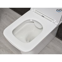 Унитаз-компакт Gid Concavo Tn2125 62245Y, безободковый, с сиденьем микролифт, белый