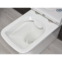 Унитаз-компакт Gid Concavo Tn2125 62245Y, безободковый, с сиденьем микролифт, белый