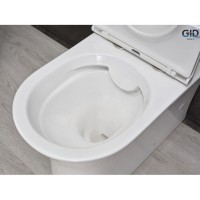 Унитаз-компакт Gid Concavo Tn2126 62246Y, безободковый, с сиденьем микролифт, белый