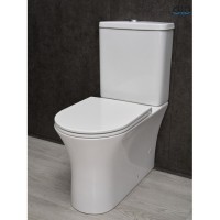 Унитаз-компакт Gid Concavo Tn2126 62246Y, безободковый, с сиденьем микролифт, белый
