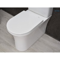 Унитаз-компакт Gid Concavo Tn2126 62246Y, безободковый, с сиденьем микролифт, белый