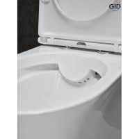 Унитаз-компакт Gid Concavo Tn2126 62246Y, безободковый, с сиденьем микролифт, белый