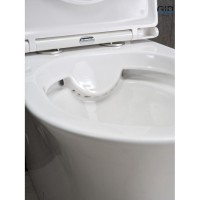 Унитаз-компакт Gid Concavo Tn2126 62246Y, безободковый, с сиденьем микролифт, белый