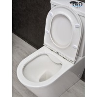 Унитаз-компакт Gid Cortado Tn2189 62247Y, безободковый, с сиденьем микролифт, белый