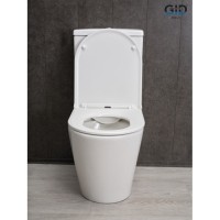 Унитаз-компакт Gid Cortado Tn2189 62247Y, безободковый, с сиденьем микролифт, белый
