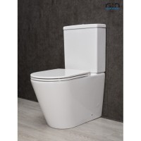 Унитаз-компакт Gid Cortado Tn2189 62247Y, безободковый, с сиденьем микролифт, белый