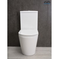 Унитаз-компакт Gid Cortado Tn2189 62247Y, безободковый, с сиденьем микролифт, белый