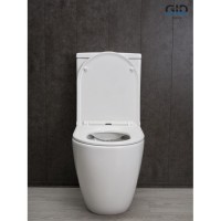 Унитаз-компакт Gid Convexo Tn2188 62249Y, безободковый, с сиденьем микролифт, белый