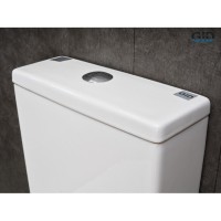 Унитаз-компакт Gid Convexo Tn2188 62249Y, безободковый, с сиденьем микролифт, белый