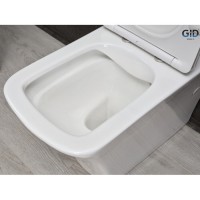 Унитаз-компакт Gid Cuadrado Tn2184 62251Y, безободковый, с сиденьем микролифт, белый