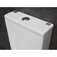 Унитаз-компакт Gid Cuadrado Tn2184 62251Y, безободковый, с сиденьем микролифт, белый