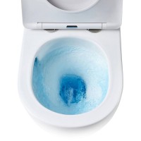 Подвесной унитаз Gid Tornado Tr2133TF-BUM 62301Y, безободковый, с сиденьем микролифт, синий матовый