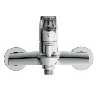 Смеситель Cersanit Flavis 63035 для ванны и душа, хром