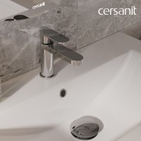 Смеситель Cersanit Elio 63044, для раковины, хром