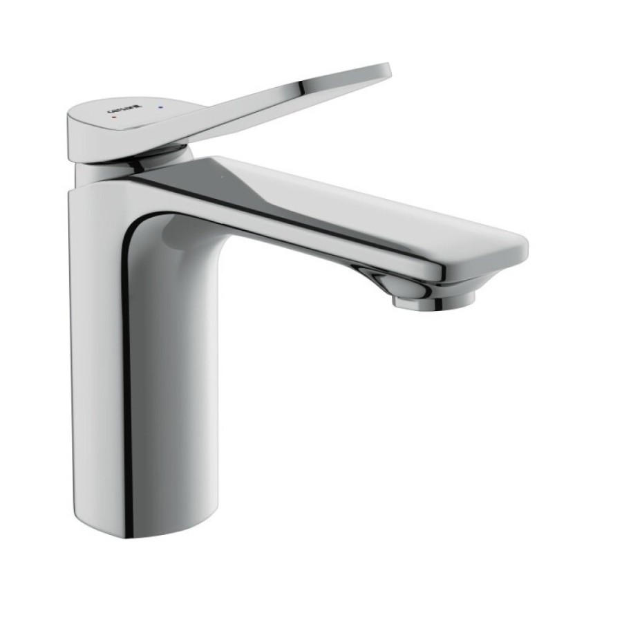 Смеситель Cersanit Odra 63050 для раковины, с донным клапаном клик-клак, хром