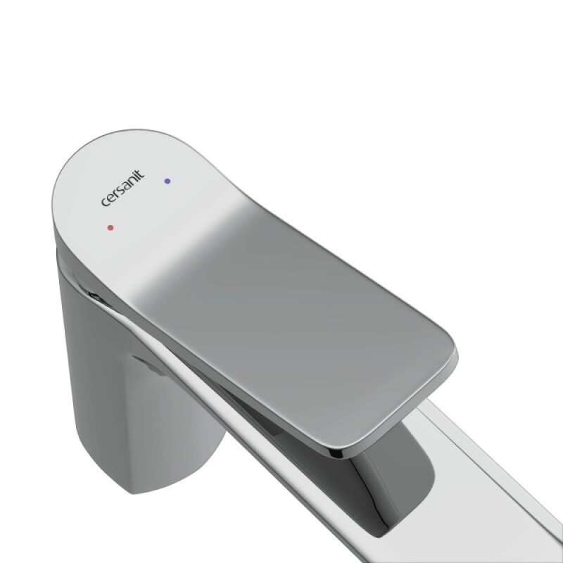 Смеситель Cersanit Odra 63050 для раковины, с донным клапаном клик-клак, хром