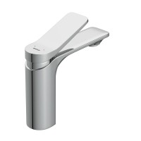 Смеситель Cersanit Odra 63050 для раковины, с донным клапаном клик-клак, хром