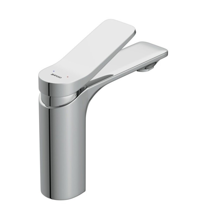 Смеситель Cersanit Odra 63050 для раковины, с донным клапаном клик-клак, хром