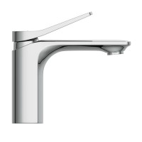 Смеситель Cersanit Odra 63050 для раковины, с донным клапаном клик-клак, хром