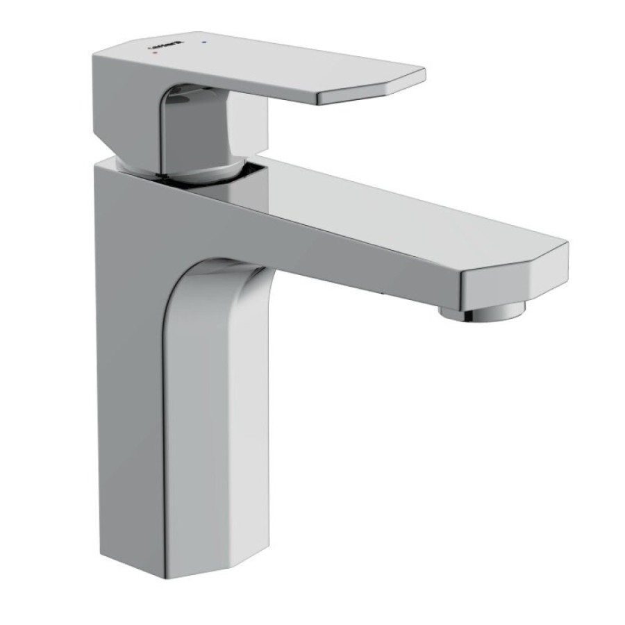 Смеситель Cersanit Wisla 63055 для раковины, с донным клапаном клик-клак, хром