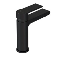 Смеситель Cersanit Brasko 63107 Black для раковины, с донным клапаном клик-клак, черный