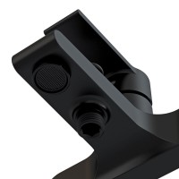 Смеситель Cersanit Brasko 63108 Black для ванны и душа, черный