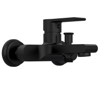 Смеситель Cersanit Brasko 63108 Black для ванны и душа, черный