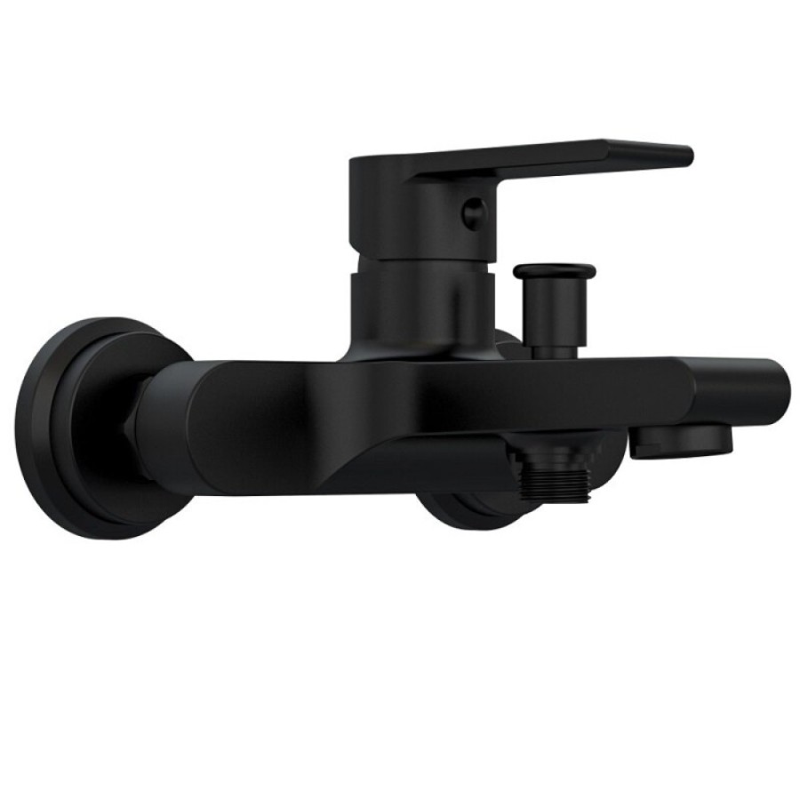Смеситель Cersanit Brasko 63108 Black для ванны и душа, черный
