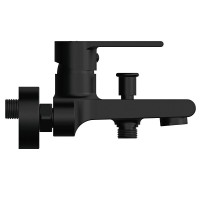 Смеситель Cersanit Brasko 63108 Black для ванны и душа, черный