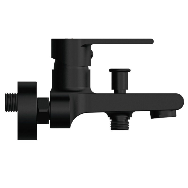 Смеситель Cersanit Brasko 63108 Black для ванны и душа, черный