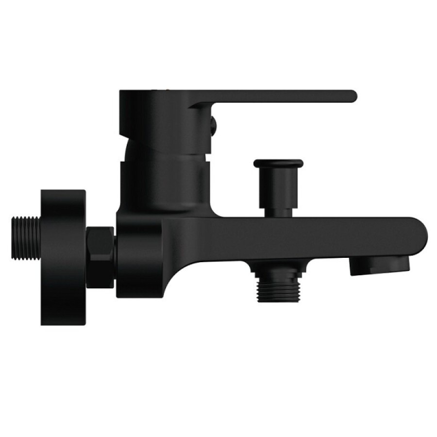 Смеситель Cersanit Brasko 63108 Black для ванны и душа, черный